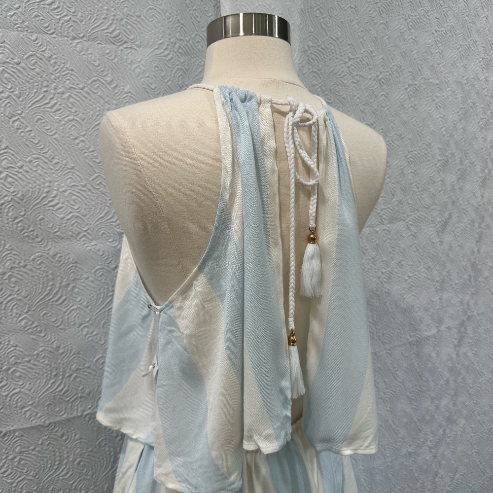 Lauren James Sleeveless Blue & White Striped Dress Size Small NWT - Picture 4 of 8